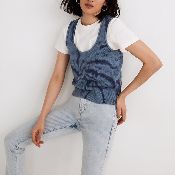 NWT MADEWELL Tie-Dye Fairview Sweater Tank - Picture 3 of 6